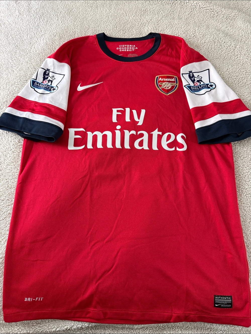 LIKE NEW Arsenal FC #11 Mesut Özil 2013-14 Nike Home Premier League Jersey - Picture 2 of 10